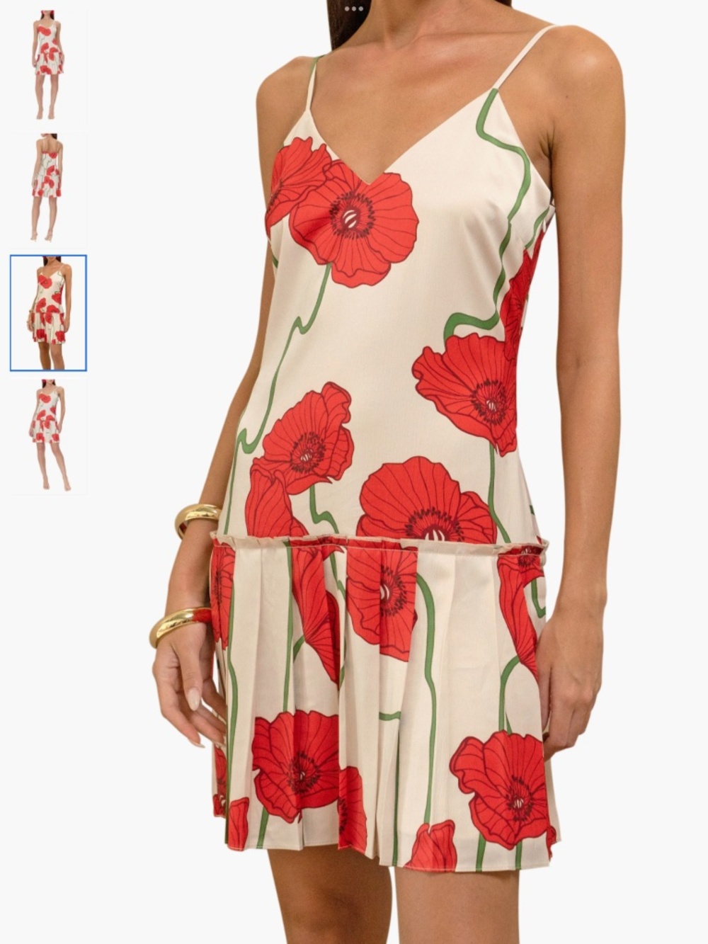 Adelyn Rae Camila Abstract Rose Print Minidress